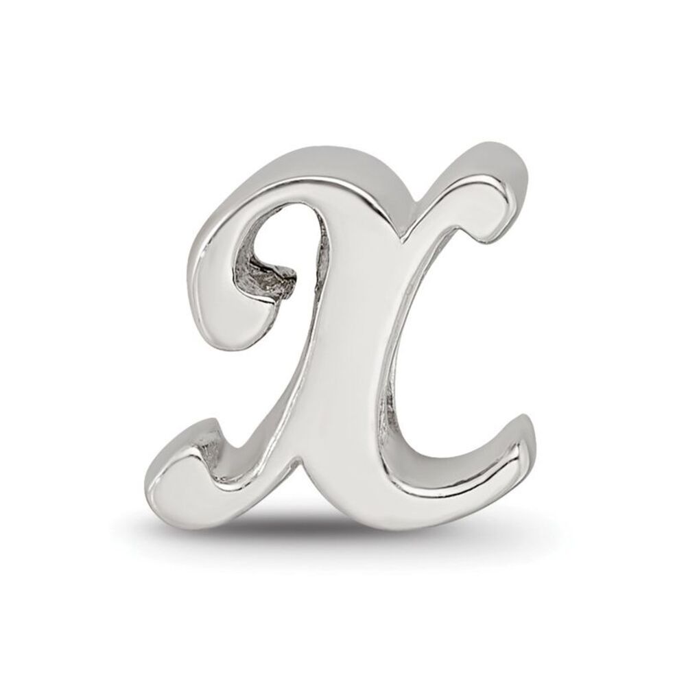 Kazi Luxury Sterling Silver Reflections Letter X … - image 3